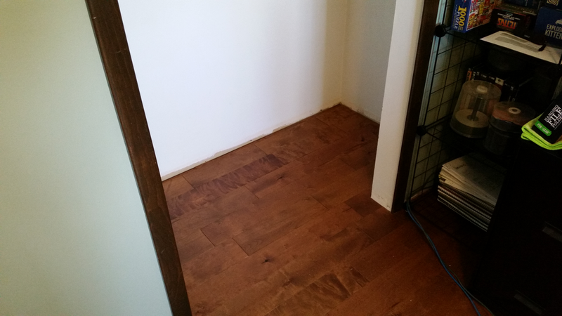 Closet. I have since re-hung the bi-fold door.